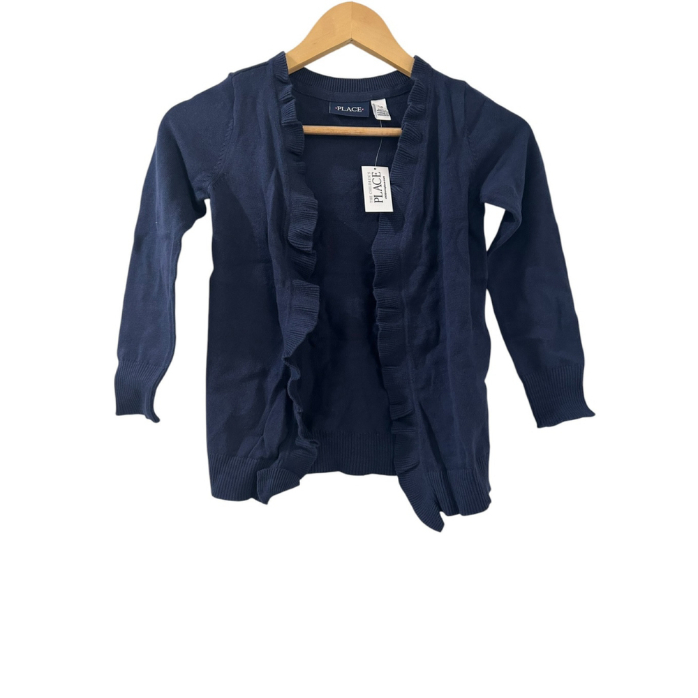 The Children's Place Girls Navy Blue Cardigan Size 5-6